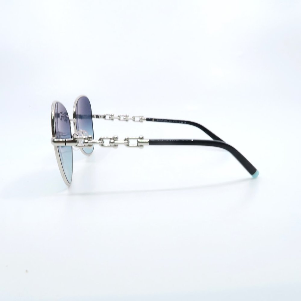 Tiffany & Co. TF 3086 6001/96 57mm Silver-Azure Gradient Blue New Sunglasses. - Picture 8 of 11